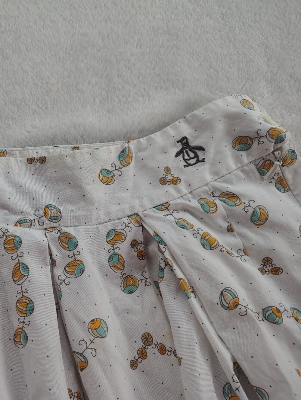 Vintage Penguin A Line Pleated Woman Skirt